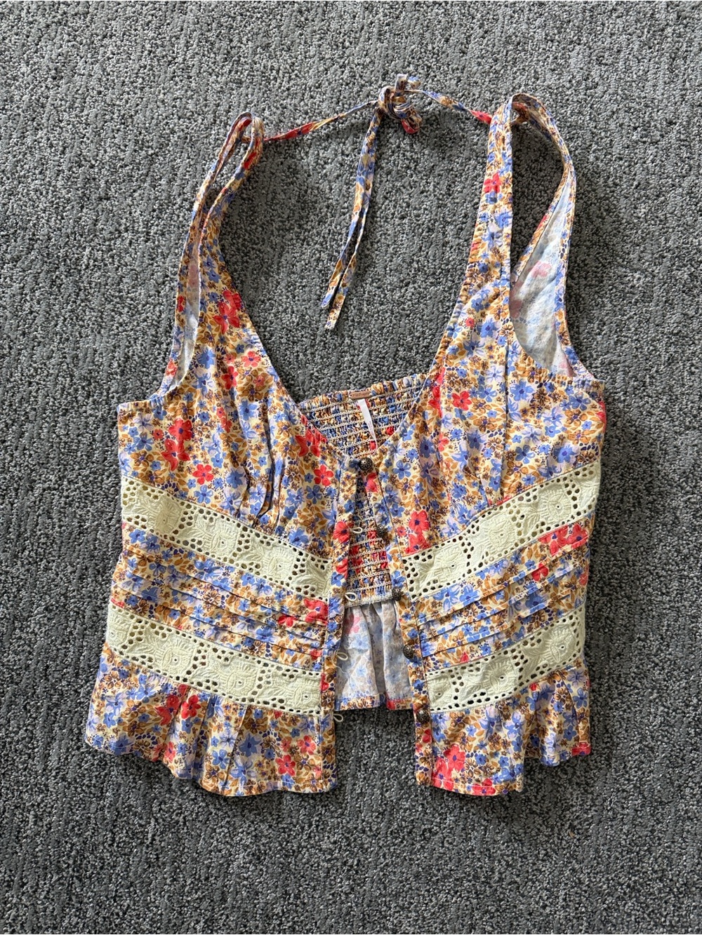 Kiana Lace Printed Tank from free people